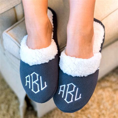 monogram slippers for women.